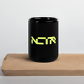 NCTR Alliance Glossy Black Ceramic Mug, 11 oz 15 oz
